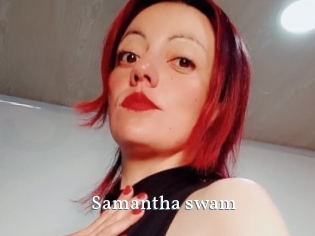 Samantha_swam